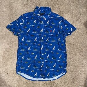 POLO RALPH LAUREN Big Boys POLO SHIRT OXFORD SAILBOAT SKIPPER